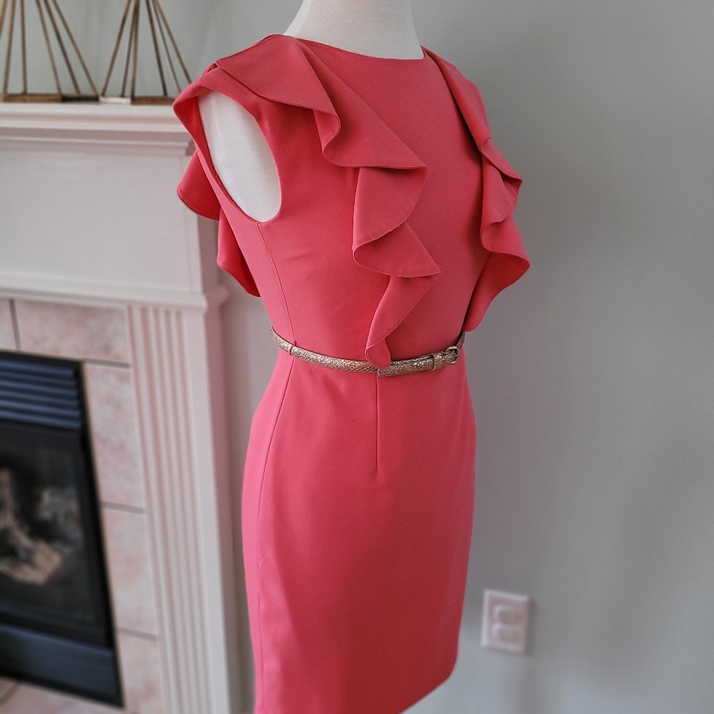 SOLD✅️CK☆Coral Sheath Dress - Picture 4 of 7